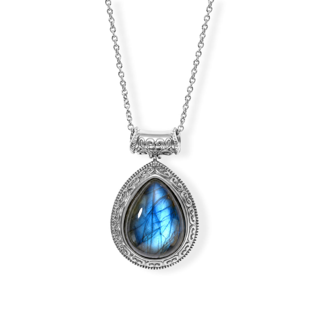 EVER TRUE AAA Labradorit Schmuckset ca. 50 cm ca. 16,07 ct.