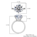 Exklusives Luxuriant Diamond Set: IGI zertifizierte VS-EF Labor-Diamant-Anhänger & Ring in 950 Platin