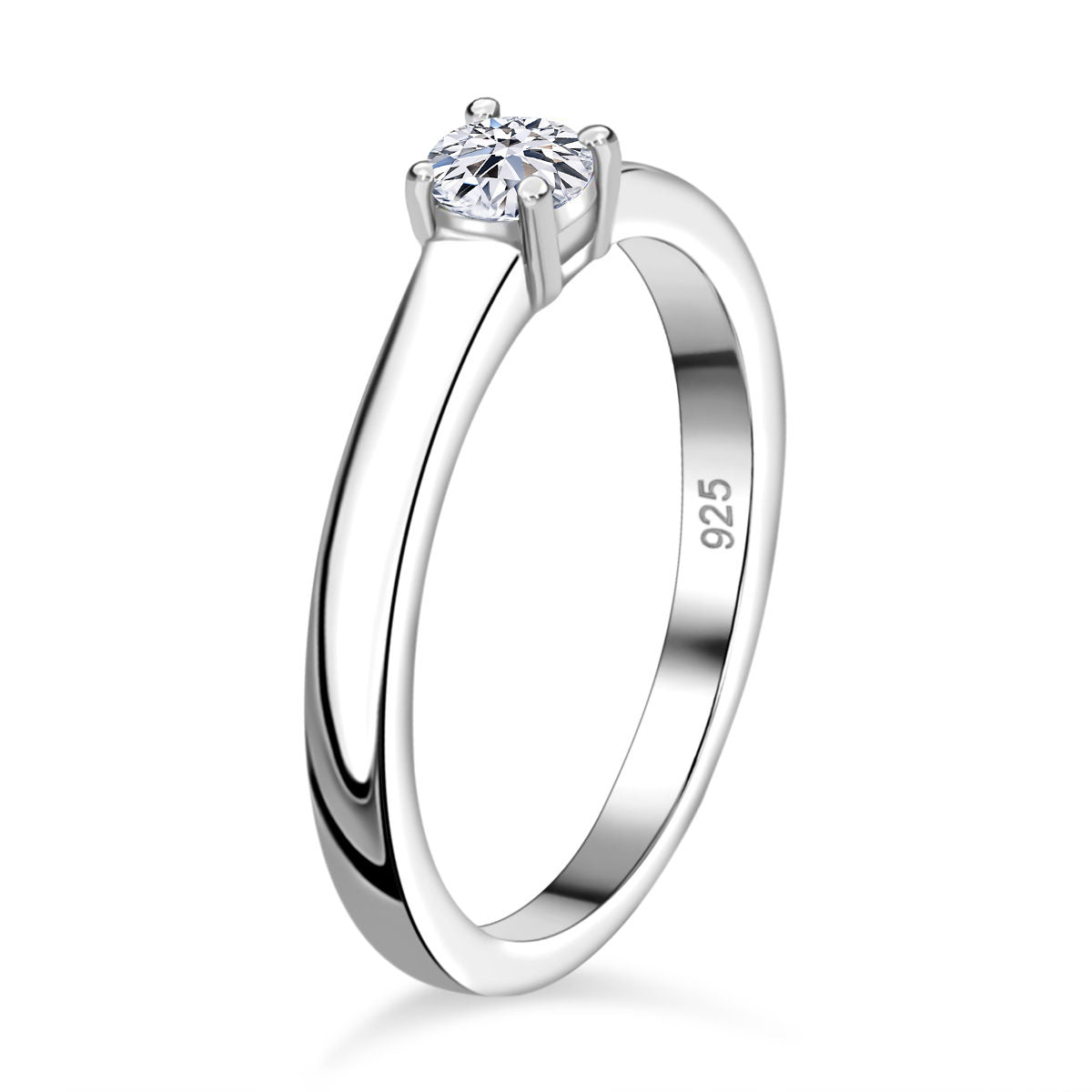 Luxuriant Diamond Duo: Labor Diamant Ring & Ohrringe in rhodiniertem Silber