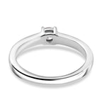 Luxuriant Diamond Duo: Labor Diamant Ring & Ohrringe in rhodiniertem Silber