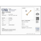 LUXURIANT DIAMOND- SGL zertifizierter VS-EF Labor Diamant Anhänger und Ohrringe in 375 Gelbgold
