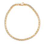 LUXURIANT DIAMOND- Labor Diamant 19cm Armband (VS) und Ring (SI) in 585 Gelbgold