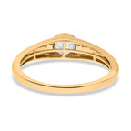 Premium-Schmuckset: IGI zertifizierte VS-GH Labor-Diamant-Ohrstecker & Ring 585 Gelbgold