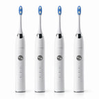 BEAUTECH 4er-Set Elektronische Schallzahnbürste mit 2 Bürstenköpfen, Wasserdicht IPX7, USB-Kabel, 5 Modi