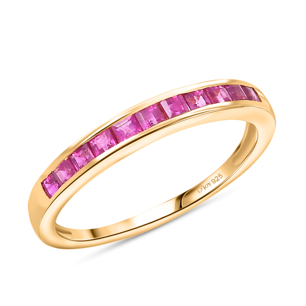 D'Joy AA burmesischer Rubin Ring und Ohrringe