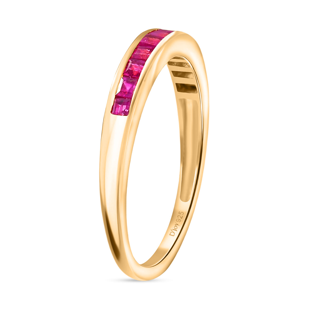 D'Joy AA burmesischer Rubin Ring und Ohrringe