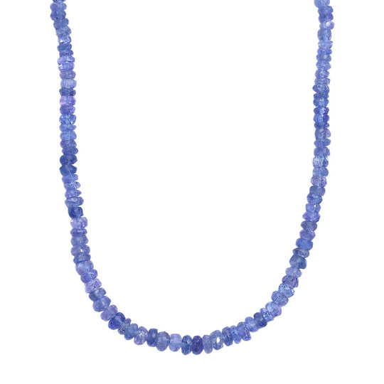 Tansanit 45cm Halskette und 19cm Armband