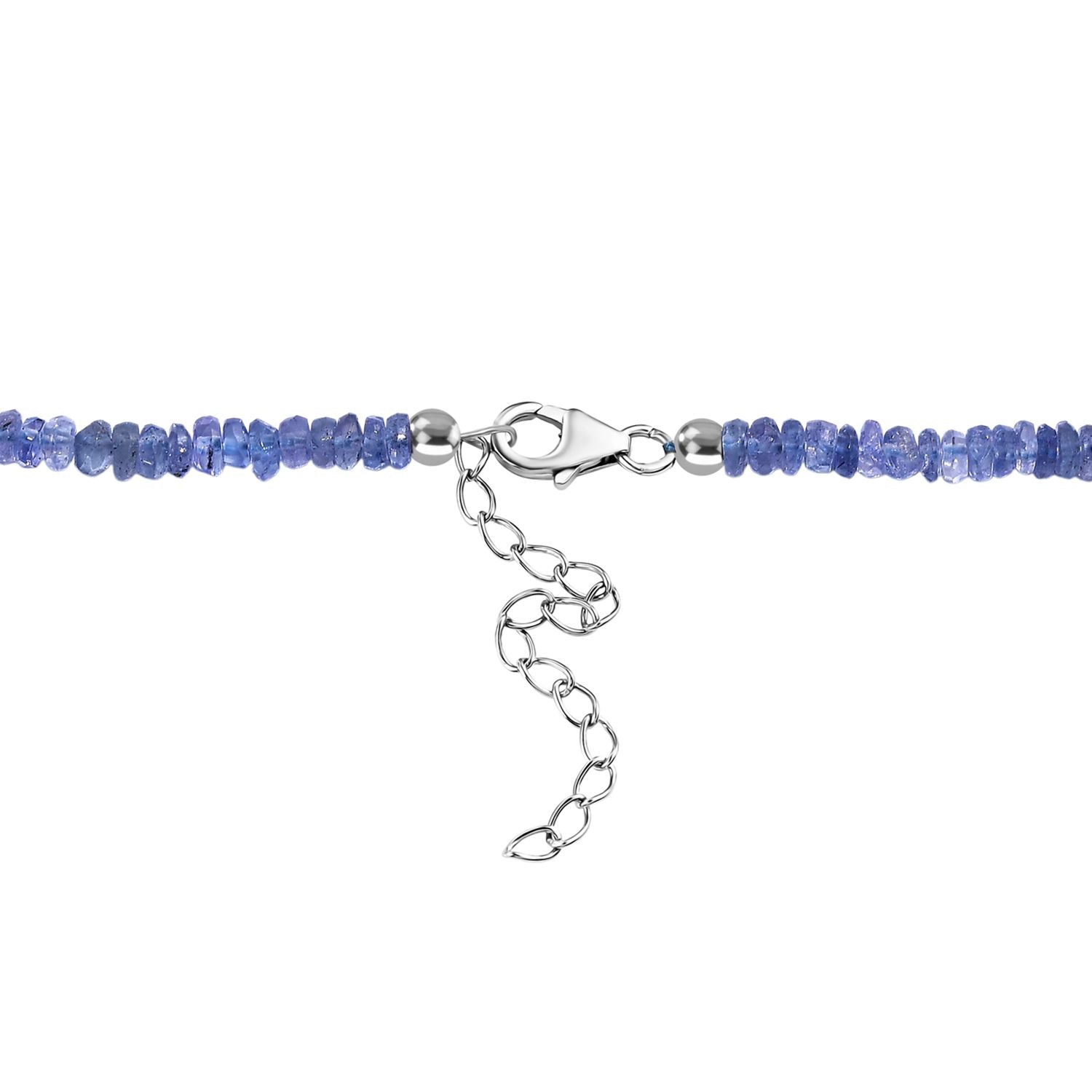 Tansanit 45cm Halskette und 19cm Armband