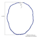 Tansanit 45cm Halskette und 19cm Armband