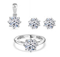 LUXURIANT DIAMOND- SGL zertifizierter VS-EF Labor Diamant-Anhänger Ring und Ohrringe 950 Platin