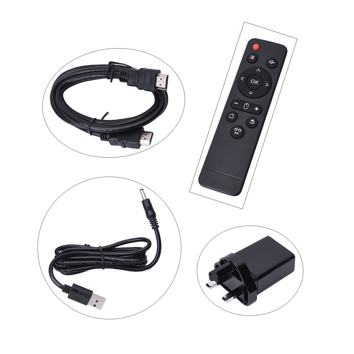 Homesmart - Mini-Tragbar 4K Projektor, 145x53x28.5mm, Silber
