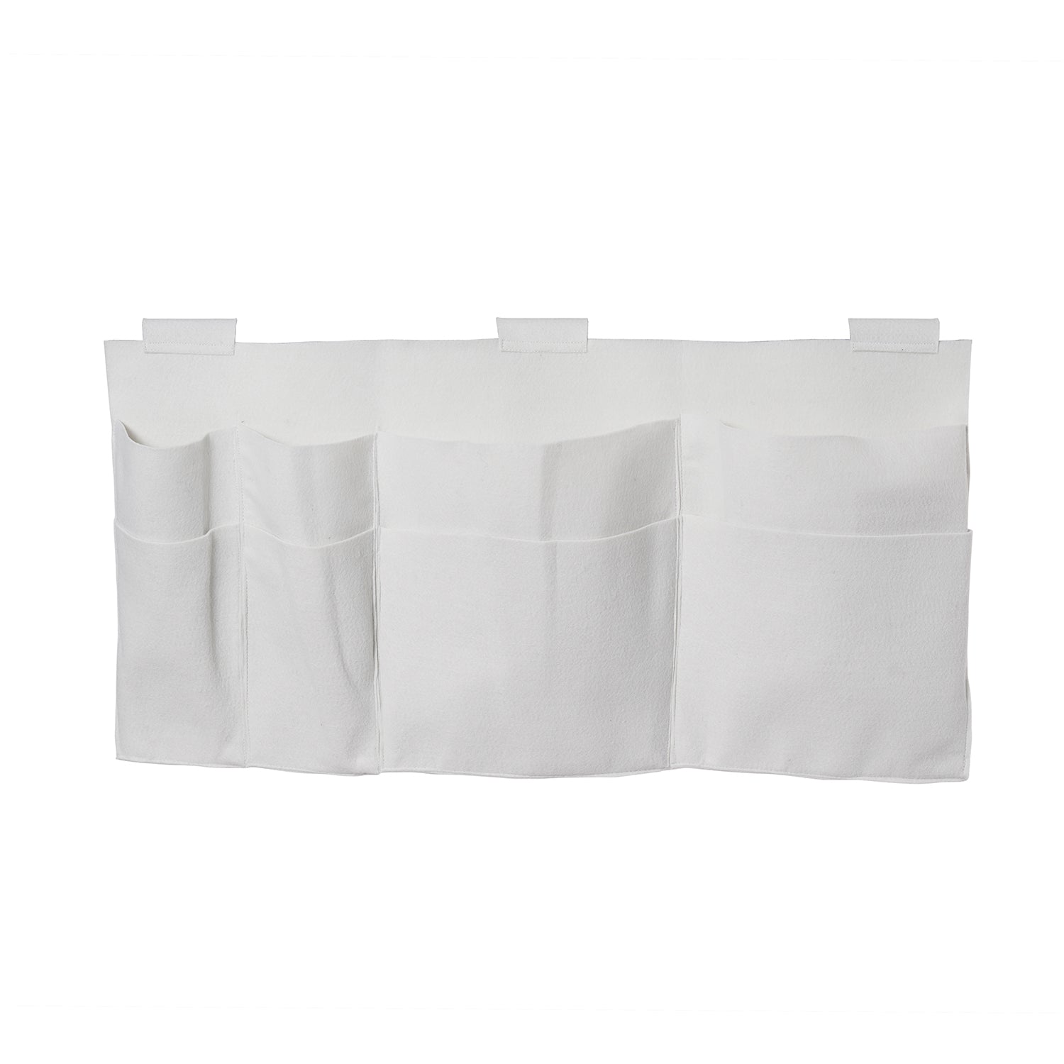 HOMESMART - Nachttisch Organizer mit 4 Fächern, 72x38 cm, Elfenbeinfarben