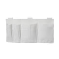 HOMESMART - Nachttisch Organizer mit 4 Fächern, 72x38 cm, Elfenbeinfarben