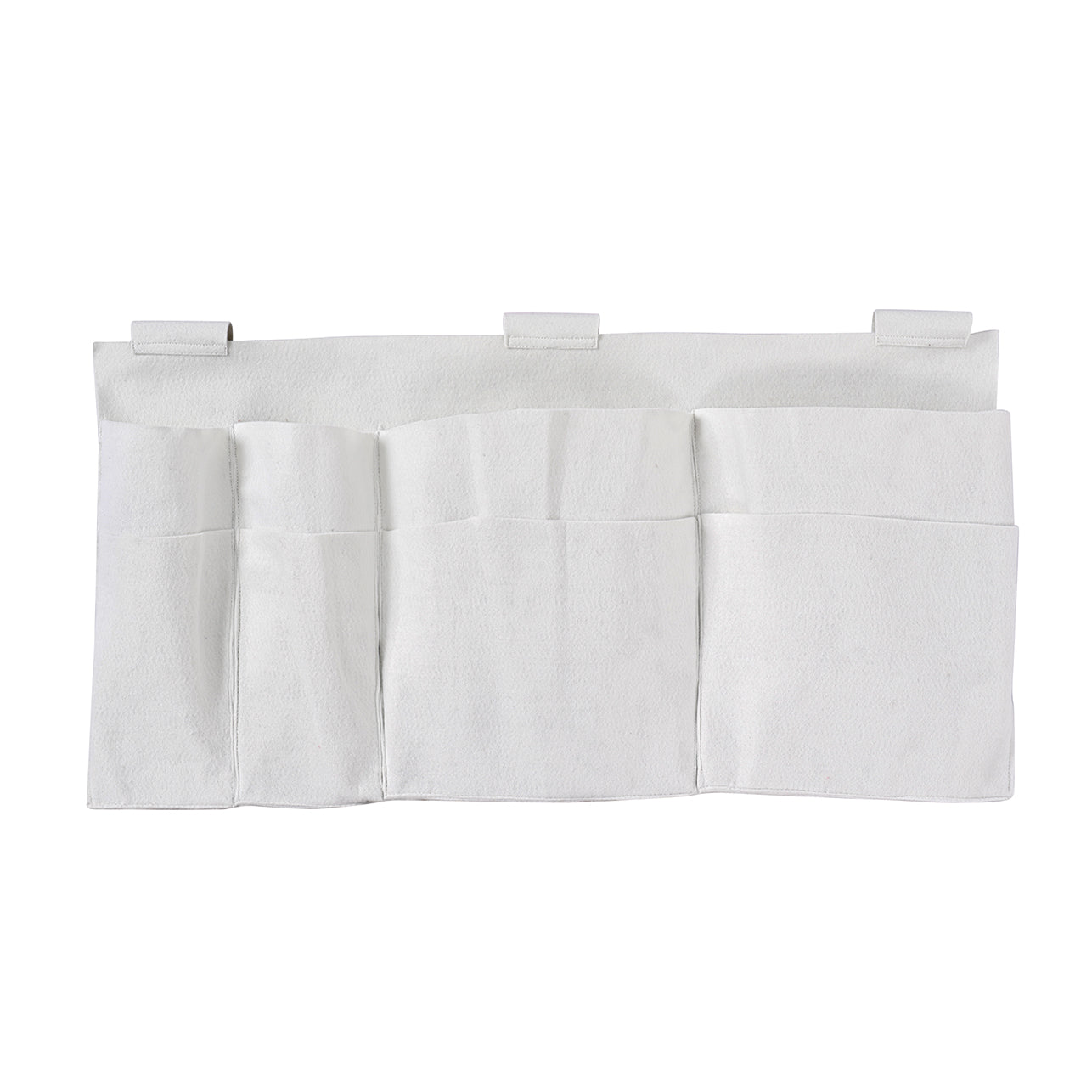HOMESMART - Nachttisch Organizer mit 4 Fächern, 72x38 cm, Elfenbeinfarben