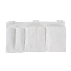 HOMESMART - Nachttisch Organizer mit 4 Fächern, 72x38 cm, Elfenbeinfarben
