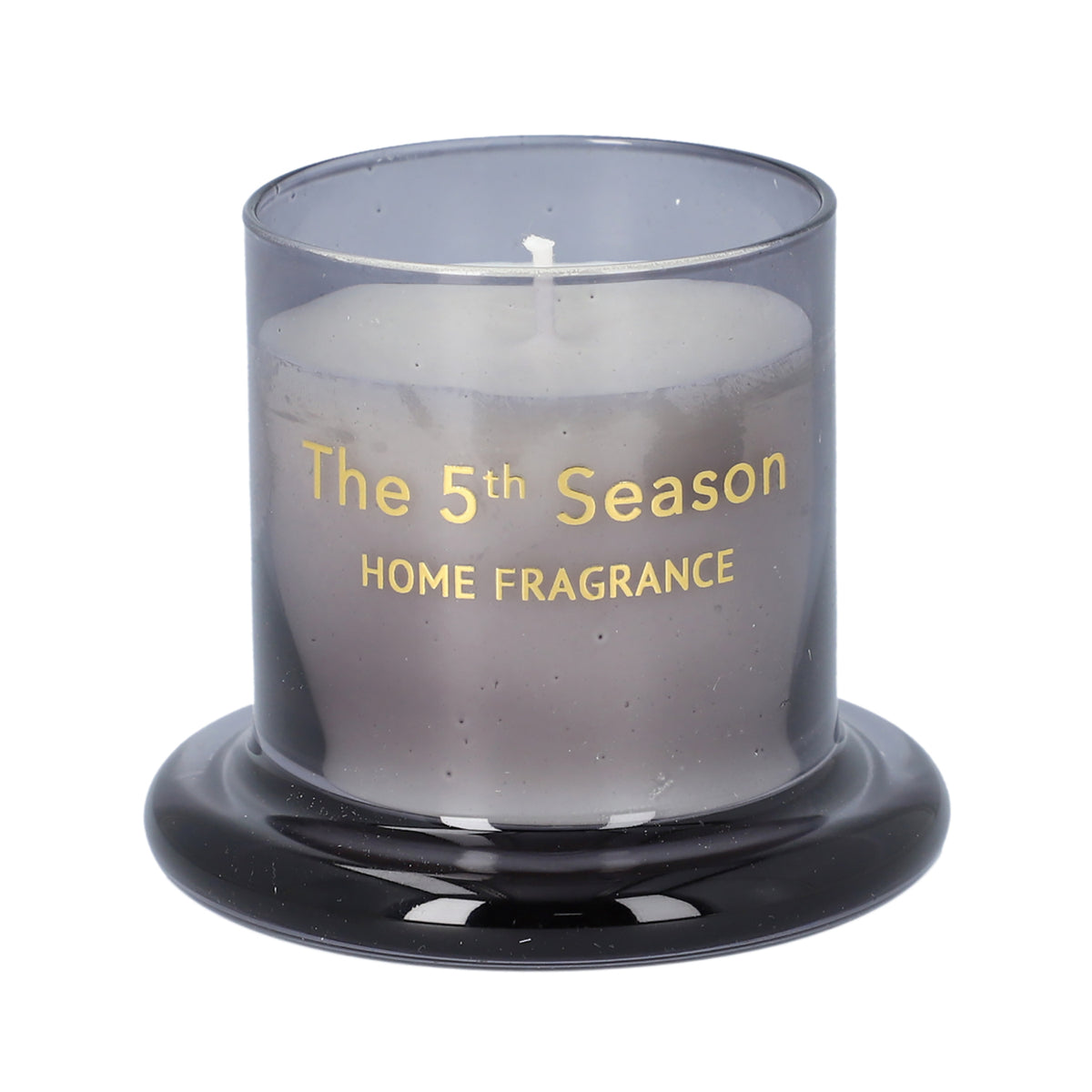 The 5th Season: Duftkerze Becher mit Glasdeckel, Grau