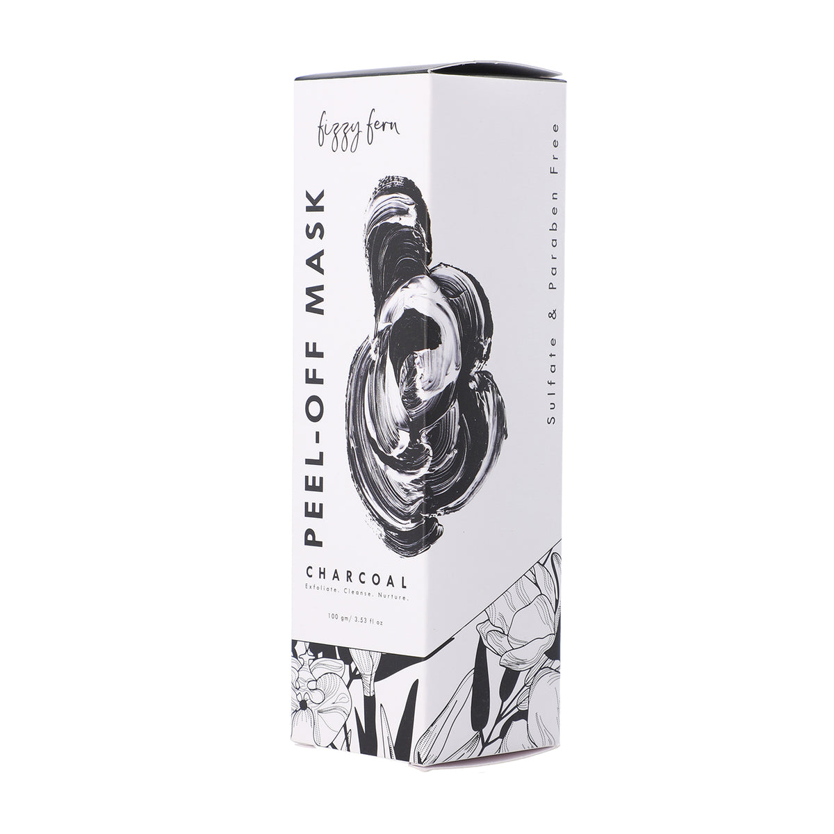 FIZZY FERN - Holzkohle Peel-off Maske mit Kurkuma, 100g