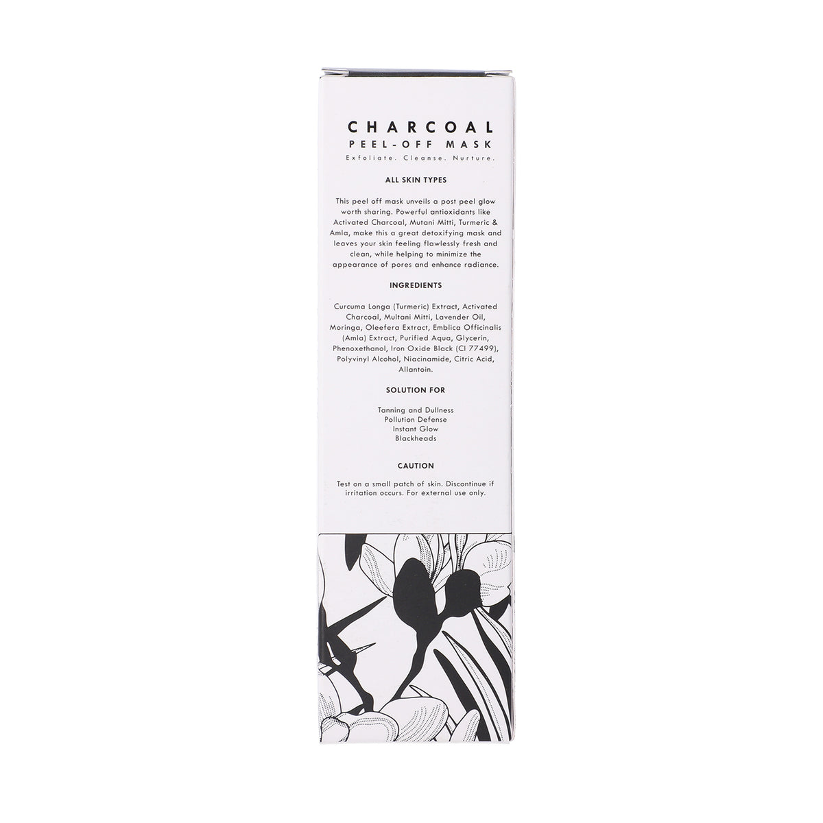 FIZZY FERN - Holzkohle Peel-off Maske mit Kurkuma, 100g