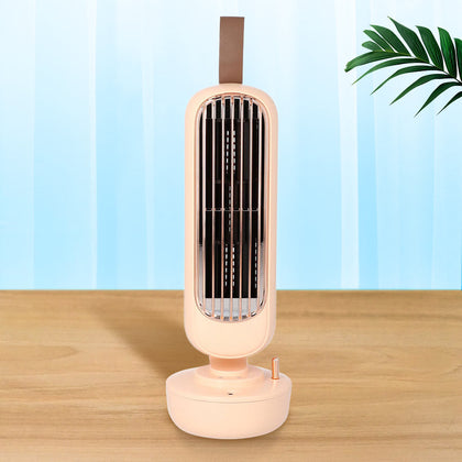 2 in 1: Ventilator mit Ionizer und abnehmbarer HEPA Filter, 3 Geschwindigkeiten, Weiß