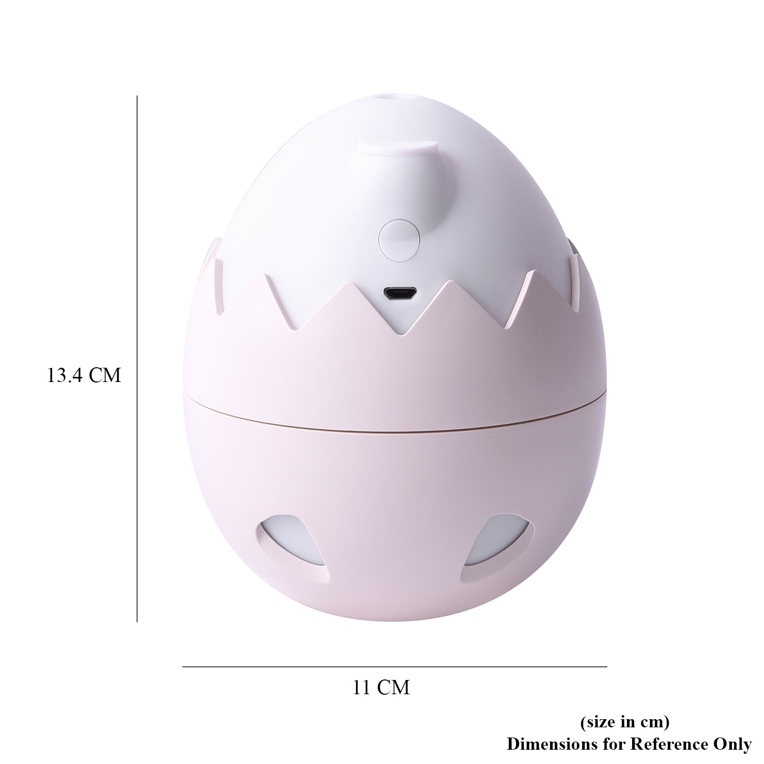 Eierschale Design Luftbefeuchter mit Nachtlicht und dual Spray Modus, Elfenbein