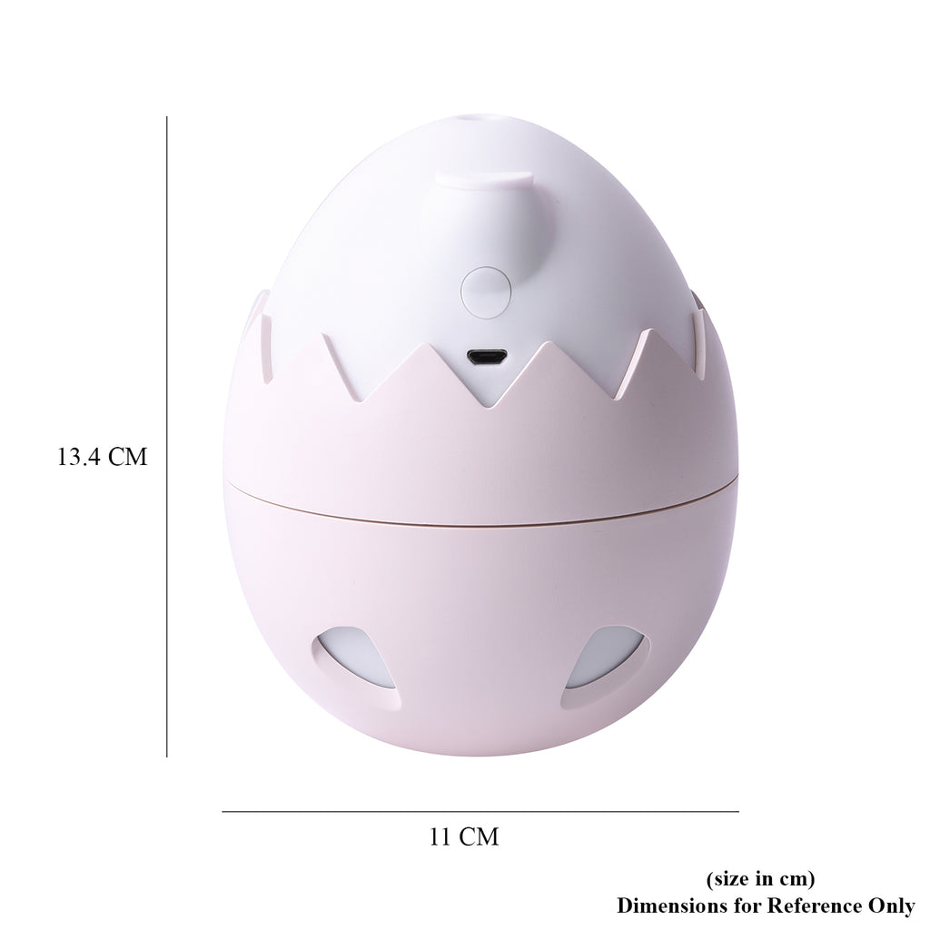 Eierschale Design Luftbefeuchter mit Nachtlicht und dual Spray Modus, Elfenbein