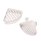 Dreieckiger Eckschrank, Größe 25,5x25,5x10,5 cm, Weiß