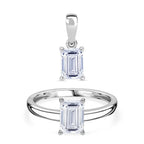 Luxuriant Diamond Premium Set: IGI zertifizierter VS Labor-Diamant-Ring & Anhänger in 950 Platin