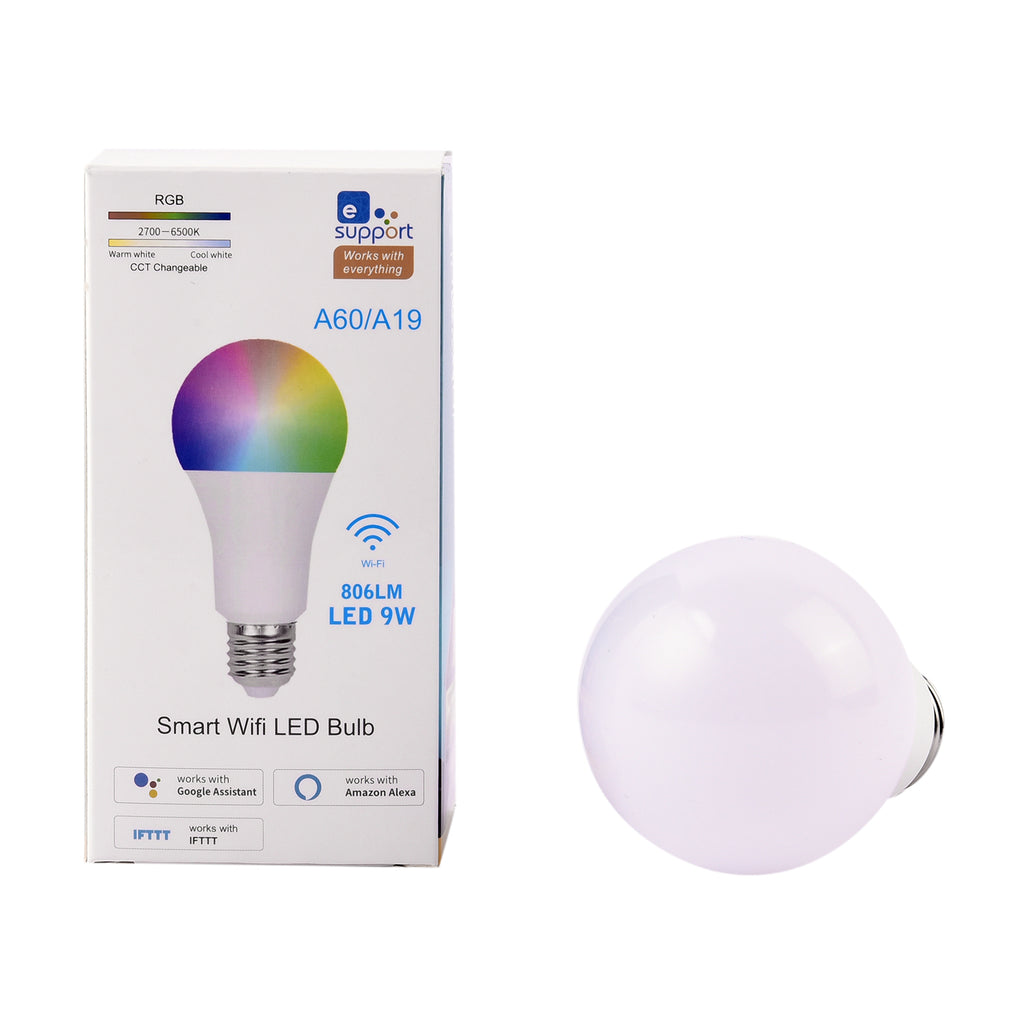 LED Glühbirne mit Farbwechsel mit Bluetooth & WLAN-Verbindung, 806LM