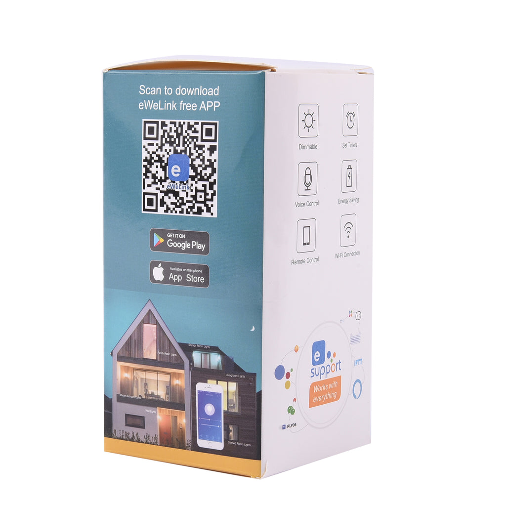 LED Glühbirne mit Farbwechsel mit Bluetooth & WLAN-Verbindung, 806LM