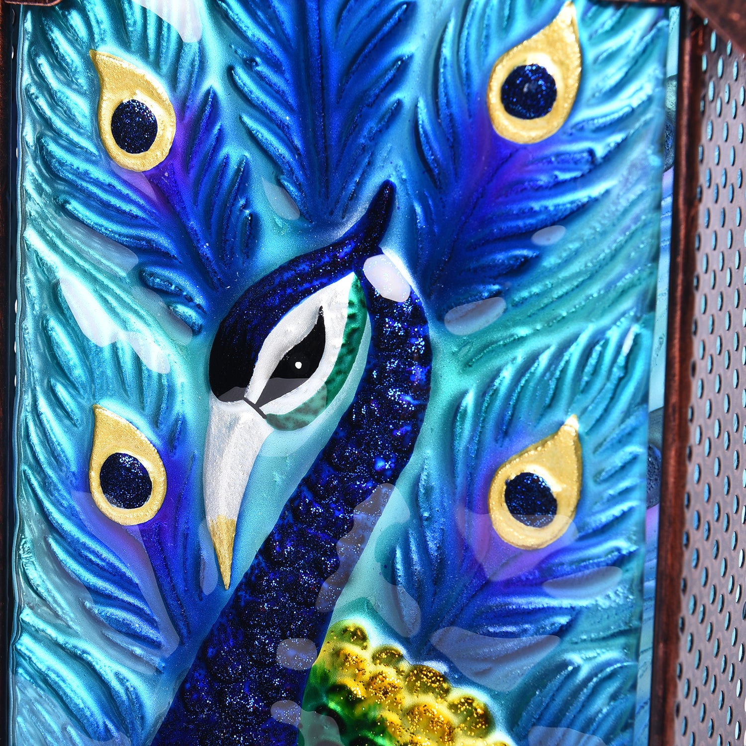 Futterhäuschen - Pfau, Mehrfarbig