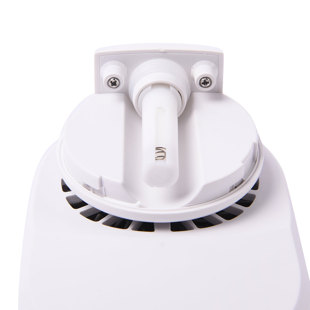Tragbarer und wiederaufladbarer mini Ventilator mit Nebelspray, Größe 12x7,8x6,8 cm, Weiß