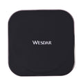 WESDAR superschlankes kabelloses Schnellladegerät, Größe 10x10x1 cm, Schwarz