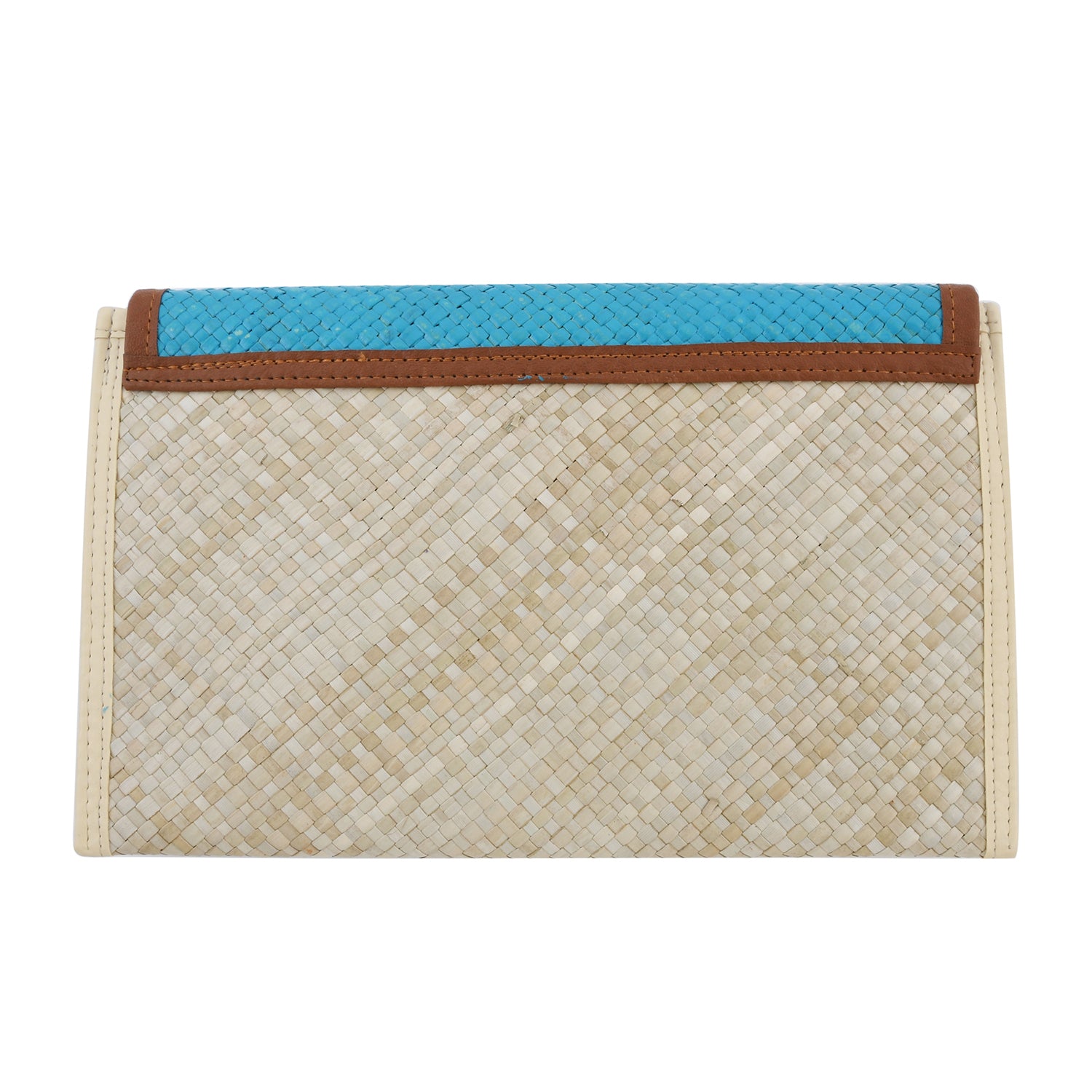Clutch aus Pandan Blättern, Blau