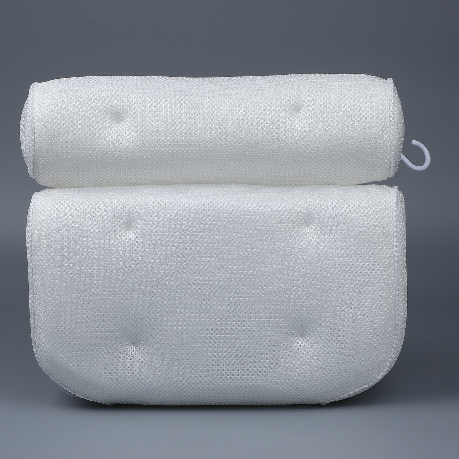 Badewannenkissen für Kopf und Nacken, Größe 35x32x8 cm, Weiß