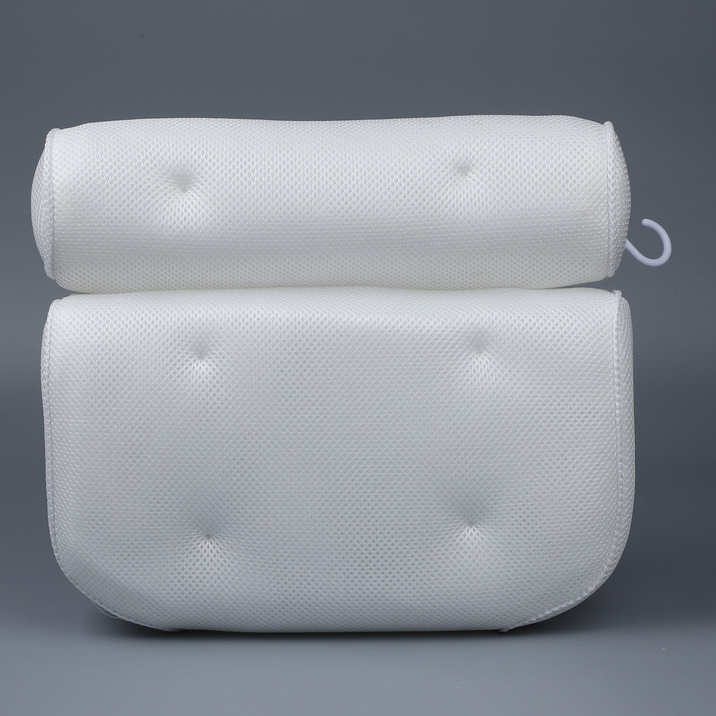 Badewannenkissen für Kopf und Nacken, Größe 35x32x8 cm, Weiß