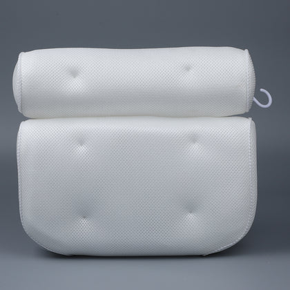 Badewannenkissen für Kopf und Nacken, Größe 35x32x8 cm, Weiß