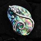 Royal Bali Kollektion - Abalone Muschel Anhänger 925 Silber