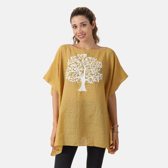 T-Shirt mit Stickerei, Schwarz