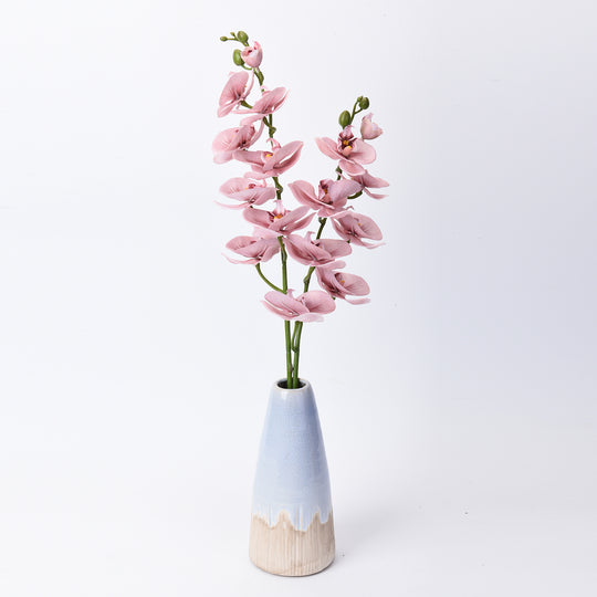 The 5th Season - Weißes Orchidee, Kunstblumen mit Vase, Größe: 28x15x43 cm