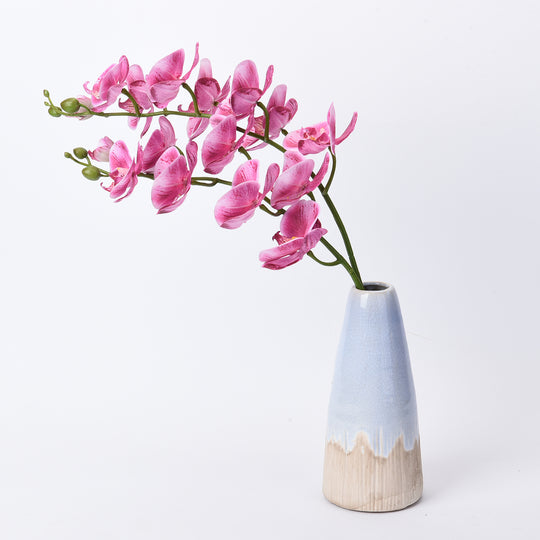 The 5th Season - Weißes Orchidee, Kunstblumen mit Vase, Größe: 28x15x43 cm