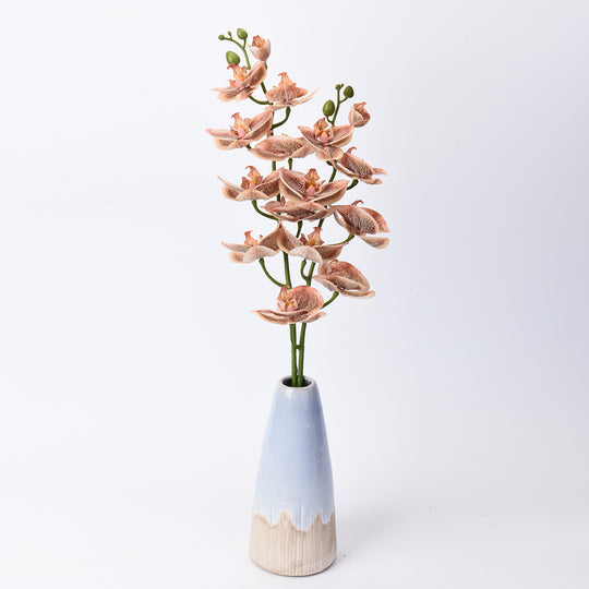 The 5th Season - Weißes Orchidee, Kunstblumen mit Vase, Größe: 28x15x43 cm