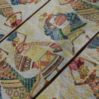 5er Set: Jacquard gewebter Tischläufer und 4 Tischsets, volkstümliches Design
