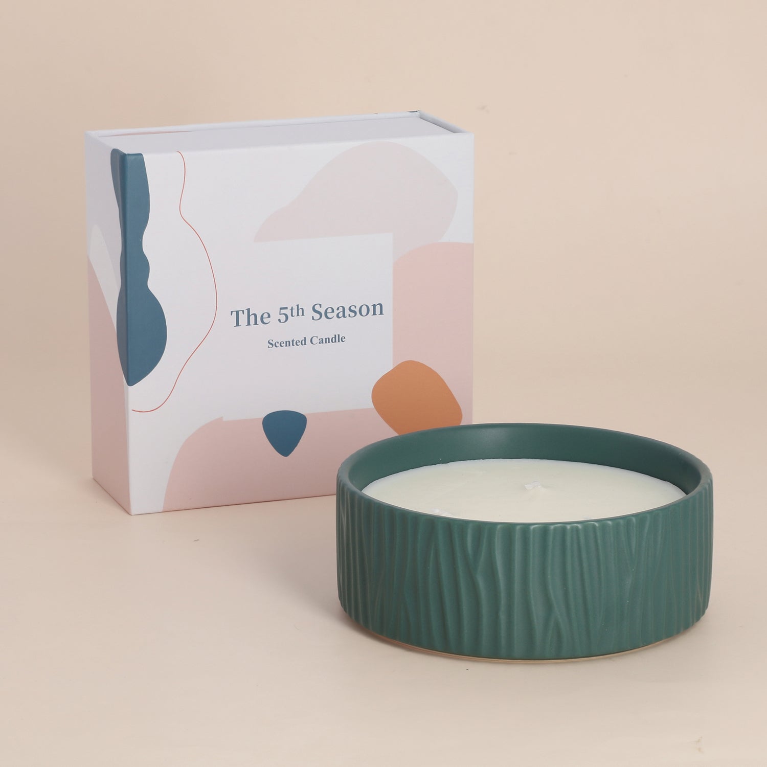 The 5th Season - Aromatherapie Duftkerze, Größe 13x5 cm, Grün