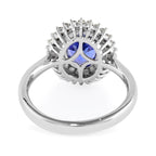 RHAPSODY AAAA Tansanit und Diamant VS E-F Ring 950 Platin (Größe 18.00) ca. 1.67 ct