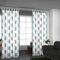 Bedruckter Baumwollvorhang, Größe 114x244, blau