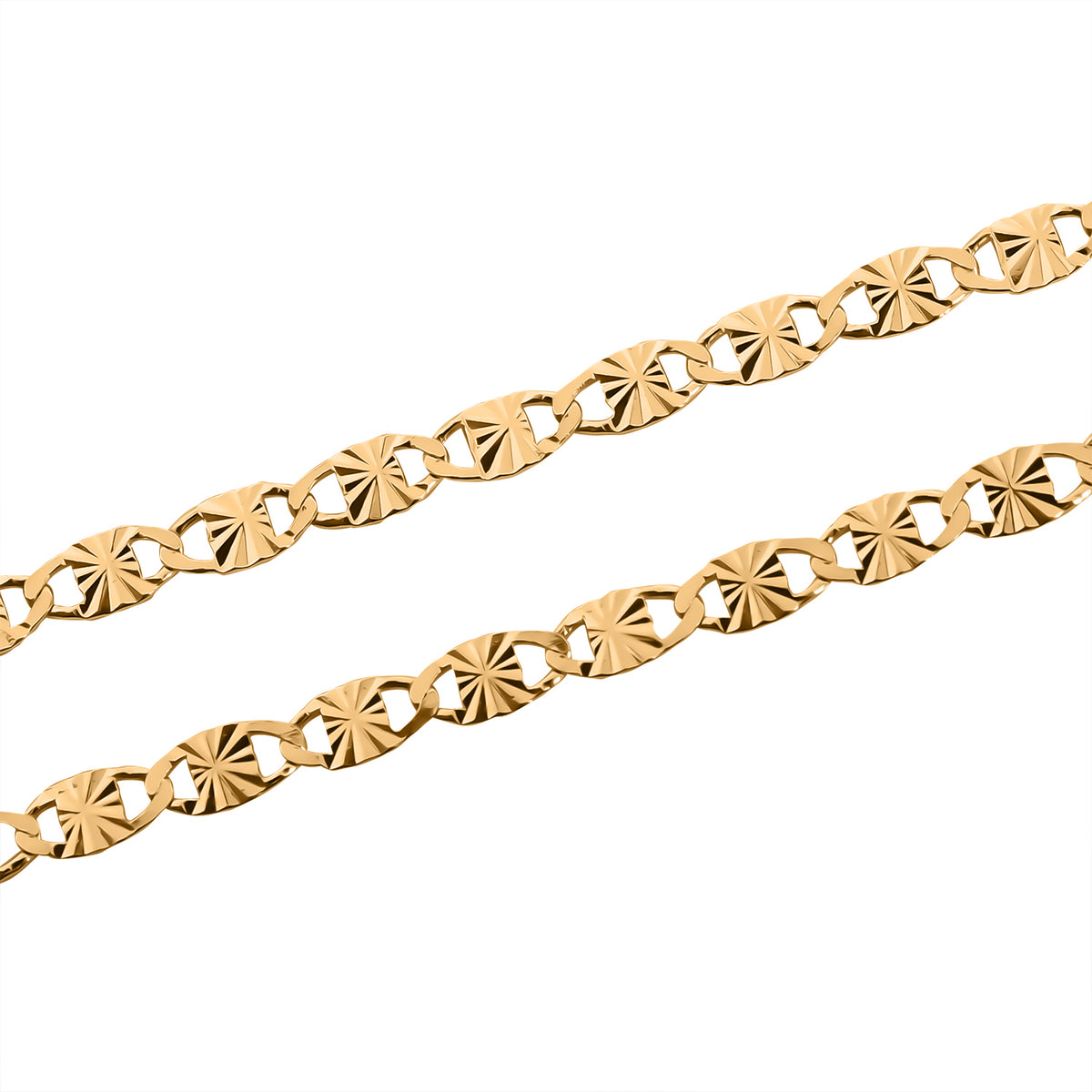 585 Gold Anhänger und italienische Valentinokette in vergoldetem 925 Silber