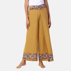 LA MAREY - bestickte Sommerhose, gelb, 38-42