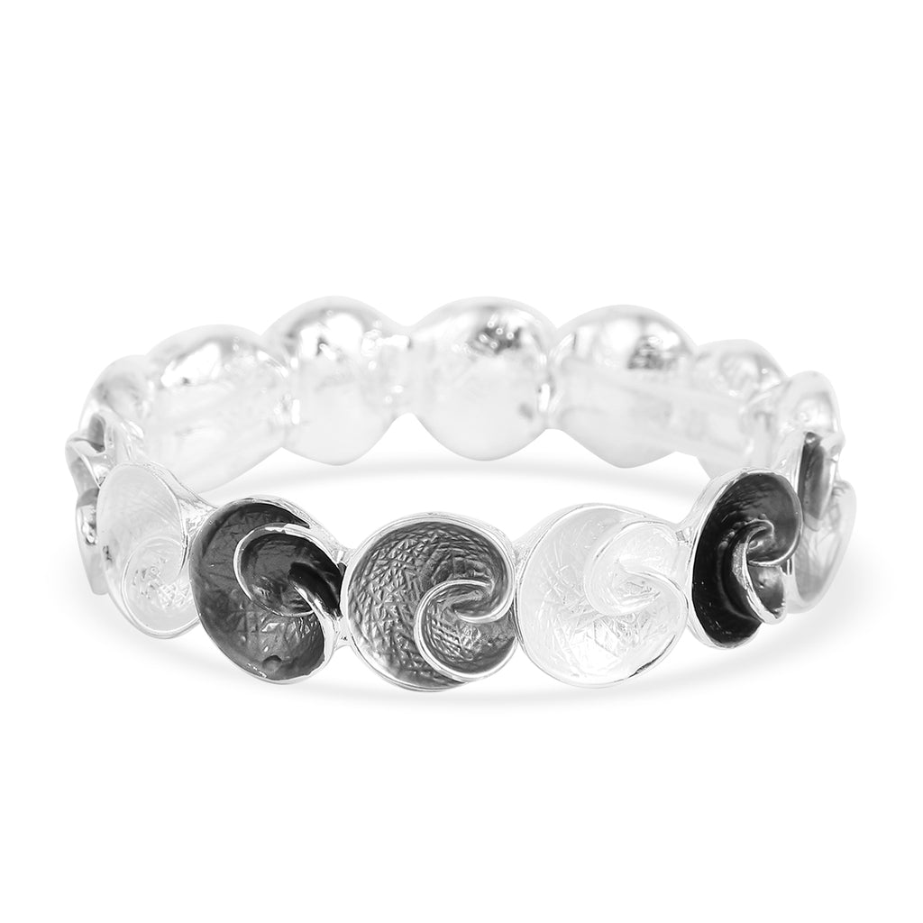 Mehrfarbig emailliert Armband ca. 16.5 cm in Silber tone