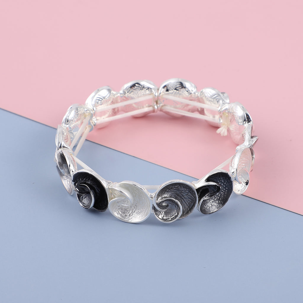 Mehrfarbig emailliert Armband ca. 16.5 cm in Silber tone