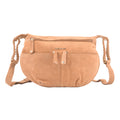 Crossbody Tasche aus 100% echtem Leder, Größe 33x3,8x25,4 cm, Hellbraun